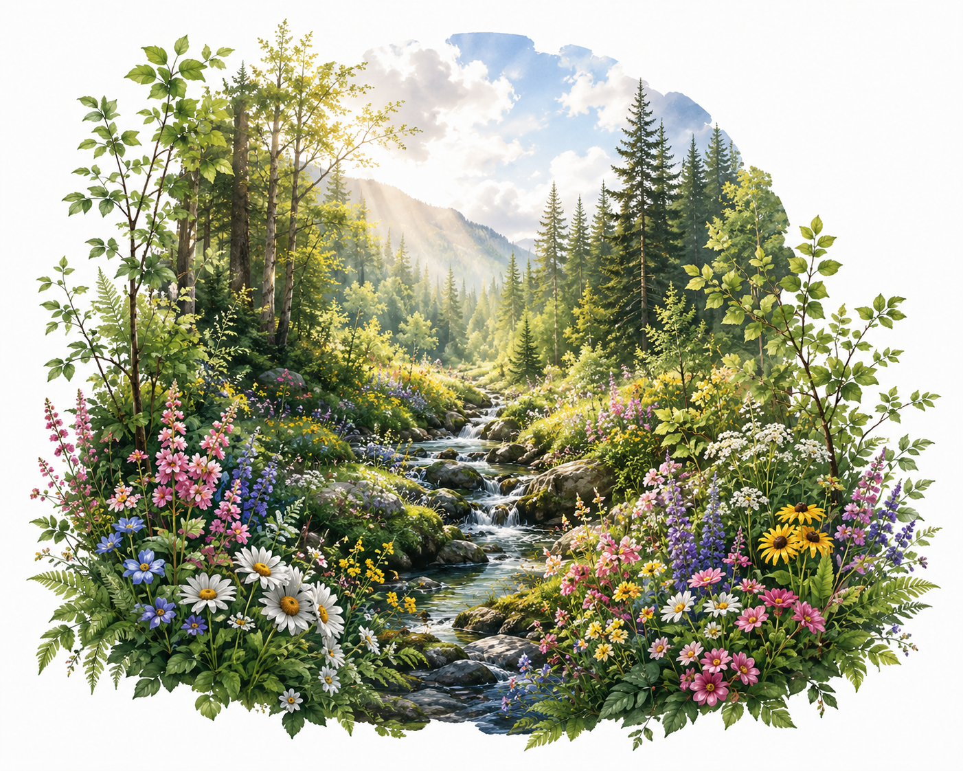 Floral nature design